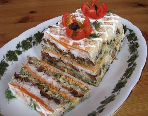 Необычный рыбный торт: закуска, которая удивит ваших гостей