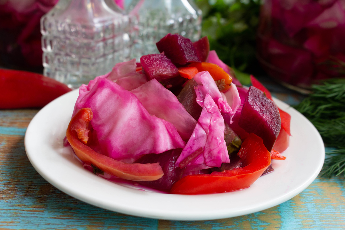 Как приготовить ароматные маринованные овощи Хяфта Беджар