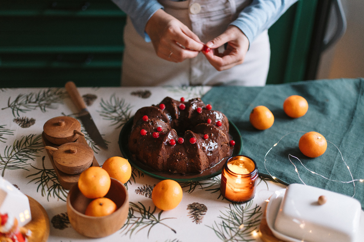 Уникальный рождественский кекс для уютных вечеров