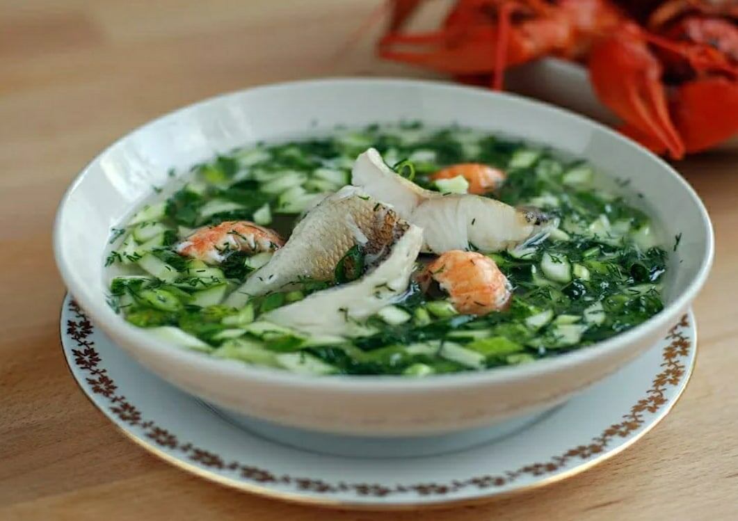 Летний вкус окрошки: рыбная версия на квасе