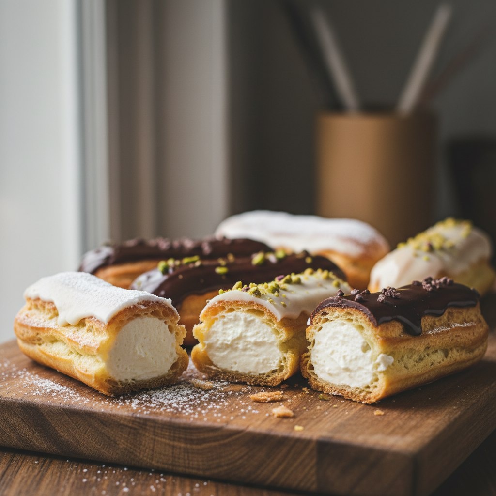 Как приготовить идеальные эклеры с глазурью