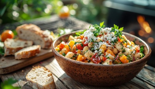 Шопский салат с брынзой: летний вкус на вашем столе