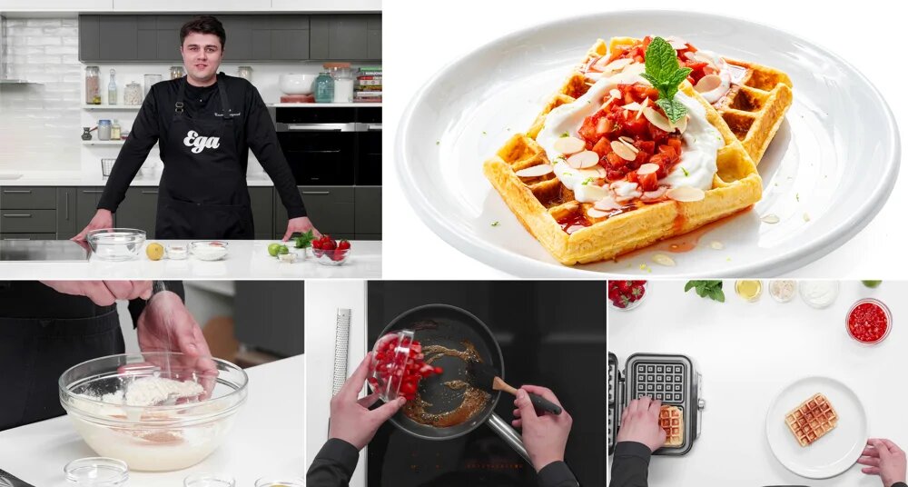 Творожные вафли: утренний кулинарный шедевр от шефа