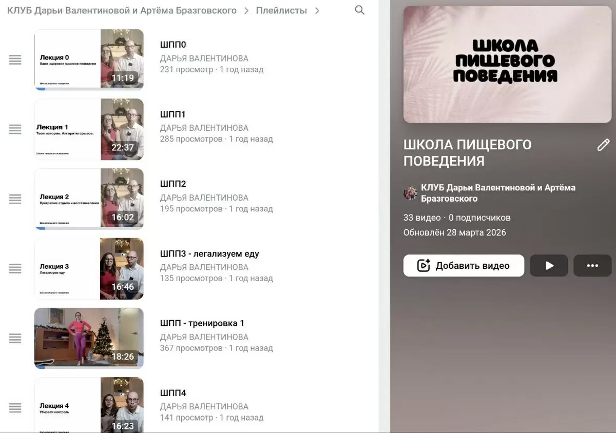 Школа Пищевого Поведения доступна в КЛУБЕ